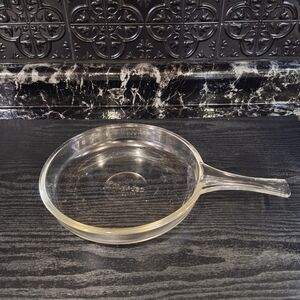 Vintage McKee Range-Tec Clear Glass Skillet, Glass Frying Pan, MCM Cookware